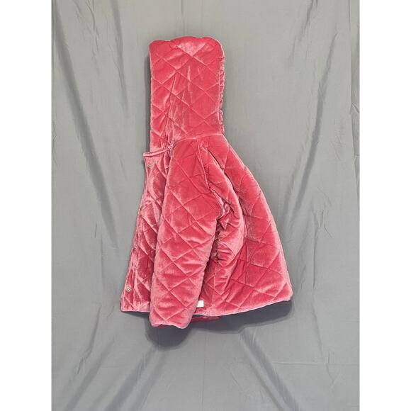 7 For All Mankind children's pink quilted hooded jacket. outerwear functional - Picture 3 of 11